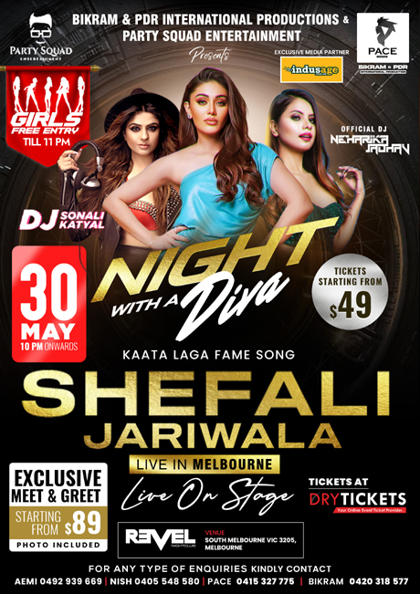 Villain Night With a Diva - Shefali Jariwala - Melbourne 2025