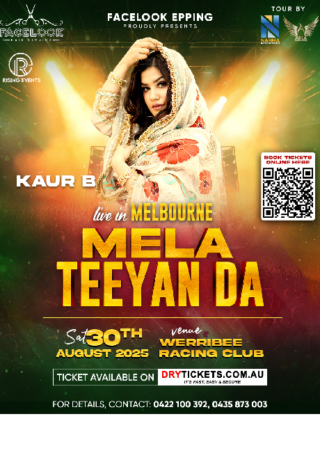 Mela Teeyan Da by Kaur B Live in Melbourne 2025