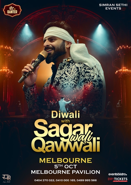 Diwali with Sagar Wali Qawwali Live In Melbourne 2025