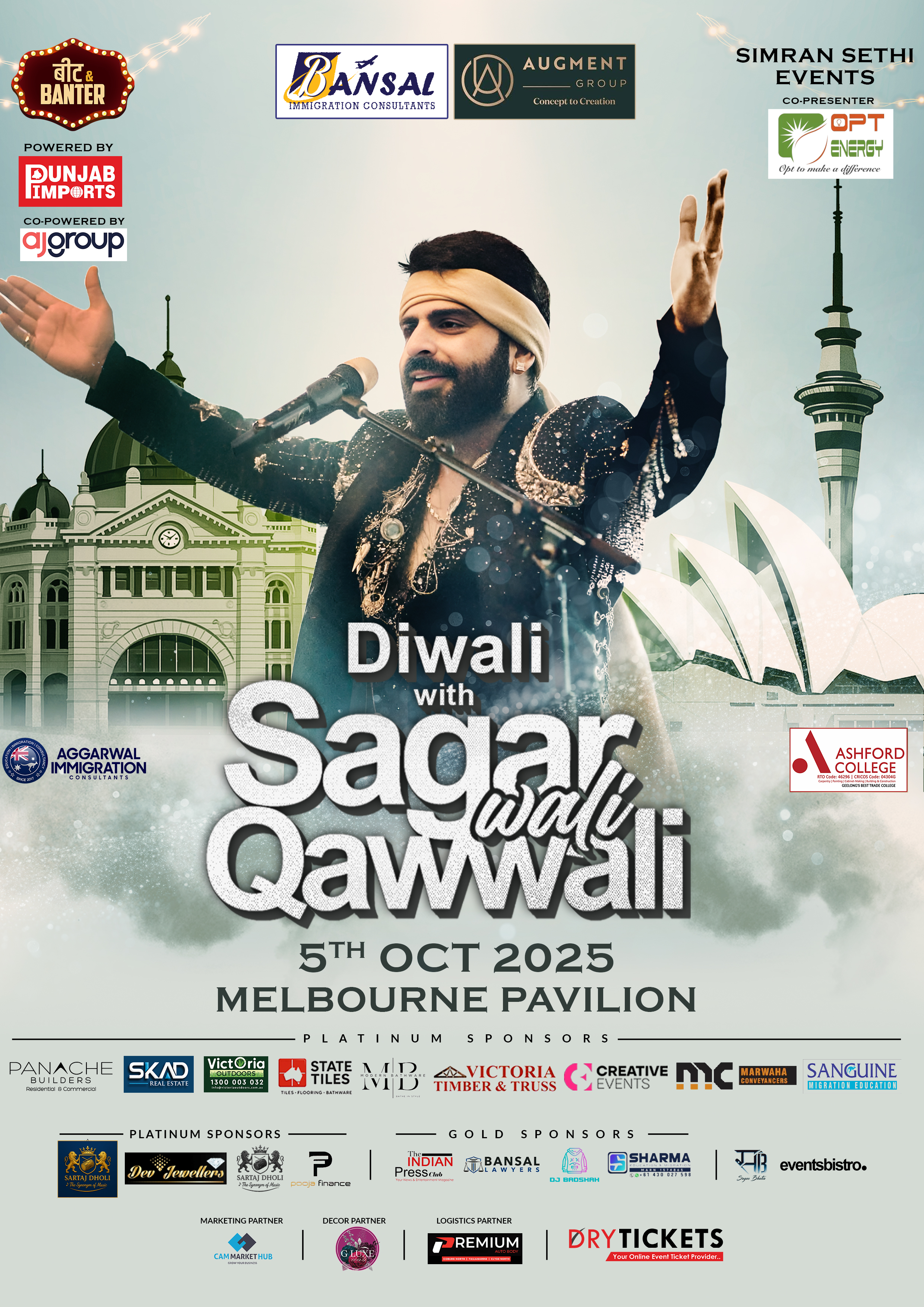 Diwali with Sagar Wali Qawwali Live In Melbourne 2025