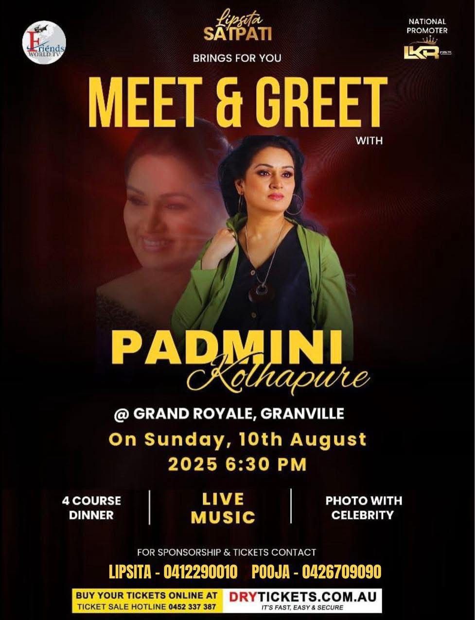 Meet & Greet with Padmini Kolhapure - Live in Sydney 2025
