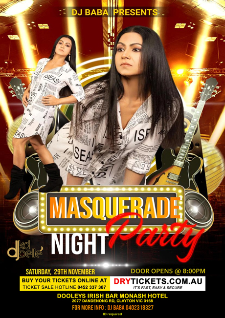 Masquerade Party Night Dj Kd Belle - Live in Melbourne 2025