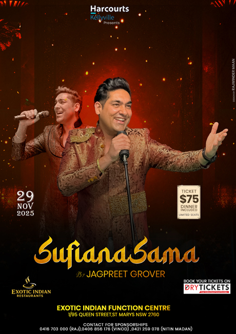 Sufiana Sama by Jagpreet Grover - Live in Concert Sydney 2025