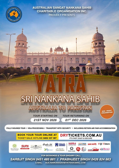 Yatra Nankana Sahib 2026 - Australia To Pakistan 