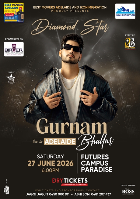 Diamond Star - Gurnam Bhullar Live In Concert Adelaide 2026