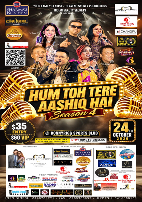 Hum Toh Tere Aashiq Hai Season 4 Live in Concert Sydney 2026