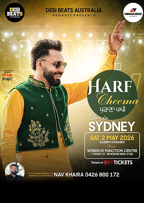 Harf Cheema Live in Concert Sydney 2026