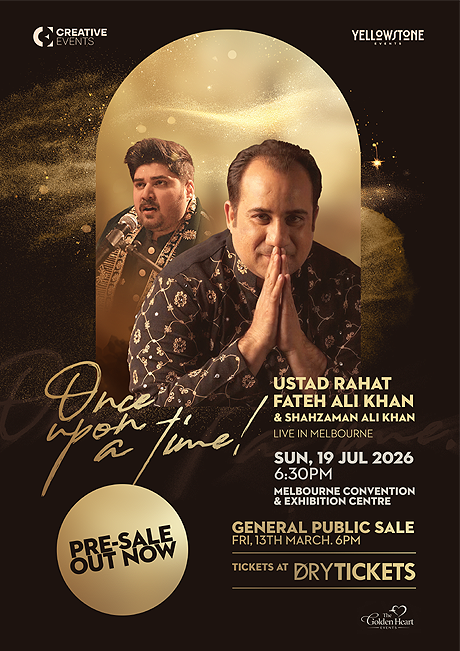 Once Upon a Time - Ustad Rahat Fateh Ali Khan Live Concert In Melbourne - The World Tour 2026