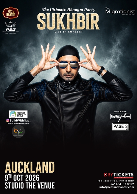 SUKHBIR Live In Concert Auckland (NZ) 2026