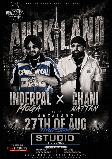 Inderpal Moga and Chani Nattan Live in Auckland 2026