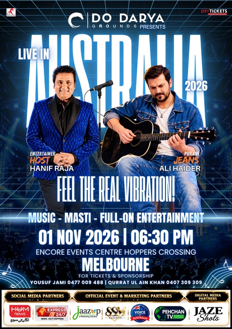 Ali Haider Live In Melbourne 2026