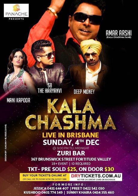 Kala Chashma Live In Brisbane 2016