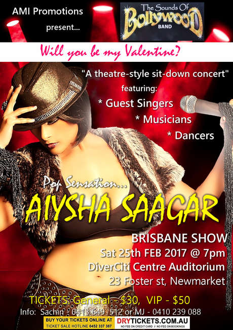 Pop Sensation Aiysha Saagar In Brisbane