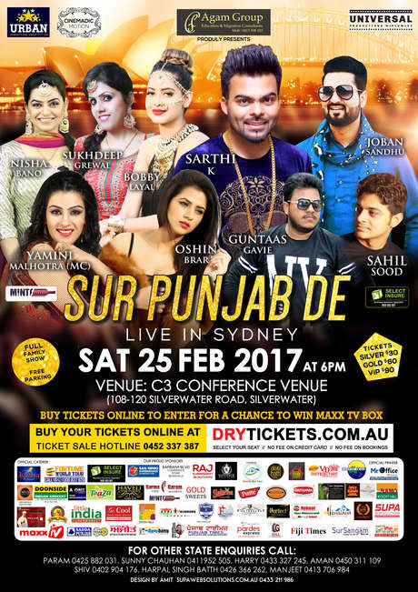 Sur Punjab De Live In Sydney 2017