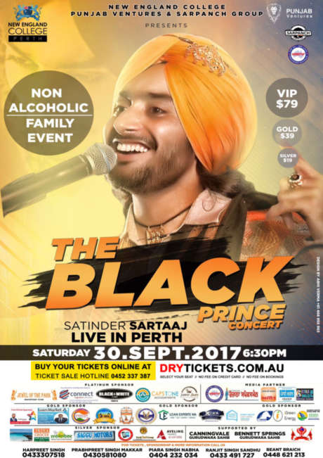 The Black Prince Tour - Satinder Sartaaj Live In Perth 2017