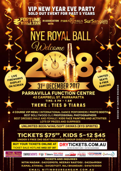 NYE Royal Ball - Welcome 2018