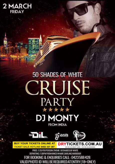50 Shades of White - Cruise Party In Sydney