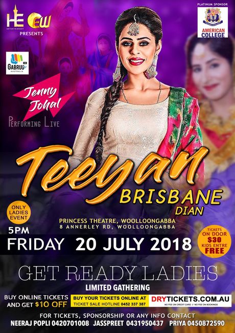 Teeyan Brisbane Dian - Jenny Johal Performing Live
