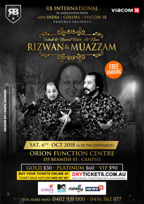 Tribute to Nusrat Fateh Ali Khan by Rizwan-Muazzam In Sydney