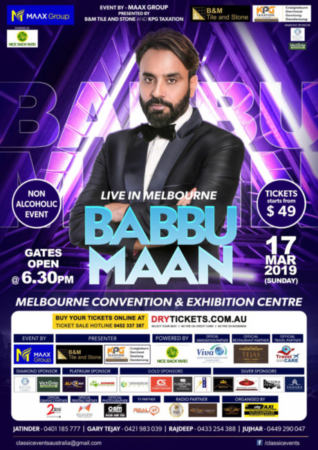 Babbu Maan Live In Concert Melbourne 2019