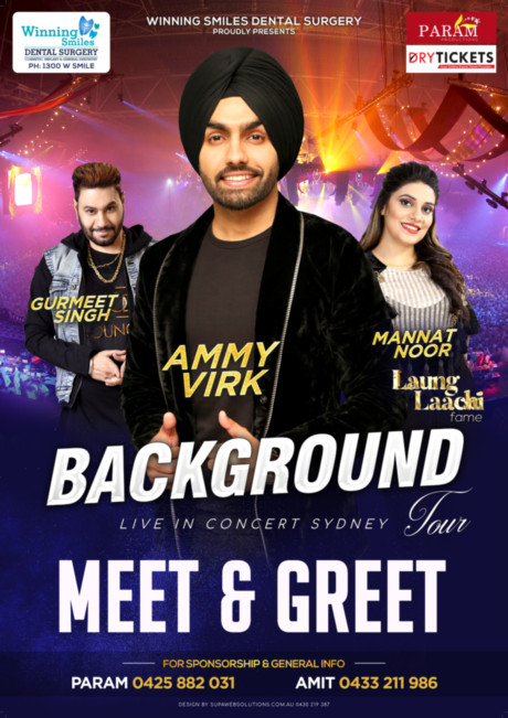 Background Tour 2018 - Meet & Greet Sydney