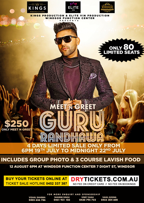 Meet & Greet with Guru Randhawa In Sydney