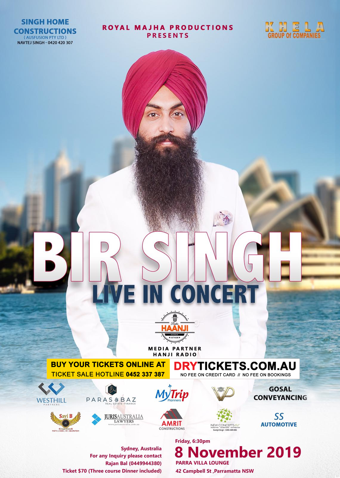 Bir Singh Live in Concert Sydney 2019