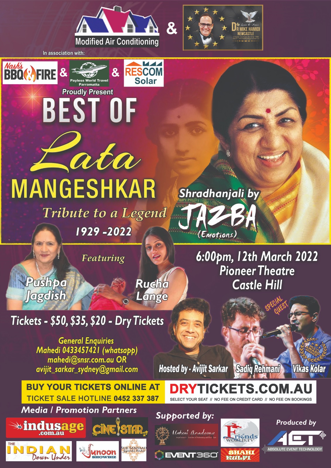 Best of Lata Mangeshkar - Tribute to a Legend 1929 - 2022 Shradhanjali by Jazba