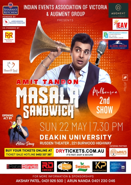 Amit Tandon - Masala Sandwich Live In Melbourne 2nd Show 2022