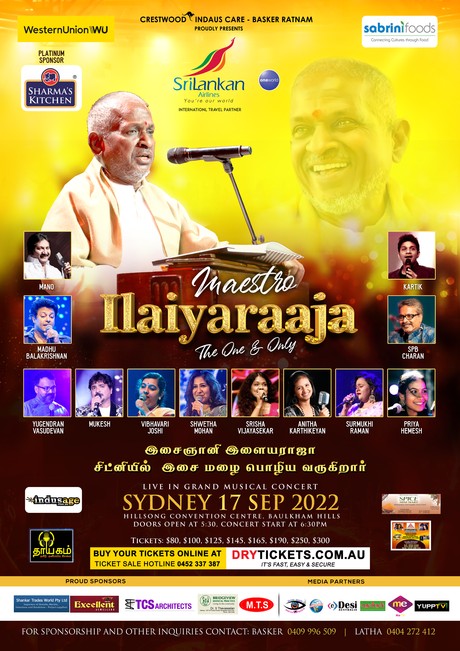Maestro Ilaiyaraaja Live In Concert Sydney 2022