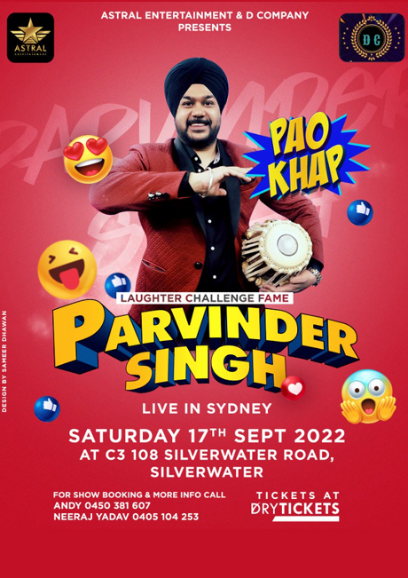 Parvinder Singh Live - Stand-Up Comedy Show In Sydney