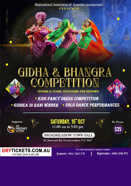 Gidha & Bhangra Competition In Melbourne
