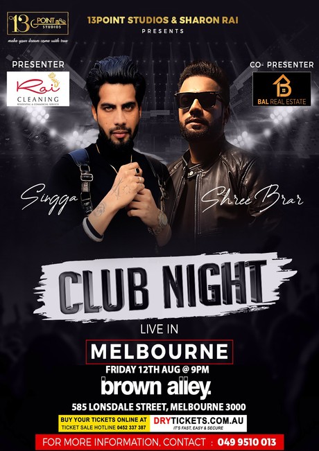 Singga & Shree Brar Club Night Live In Melbourne