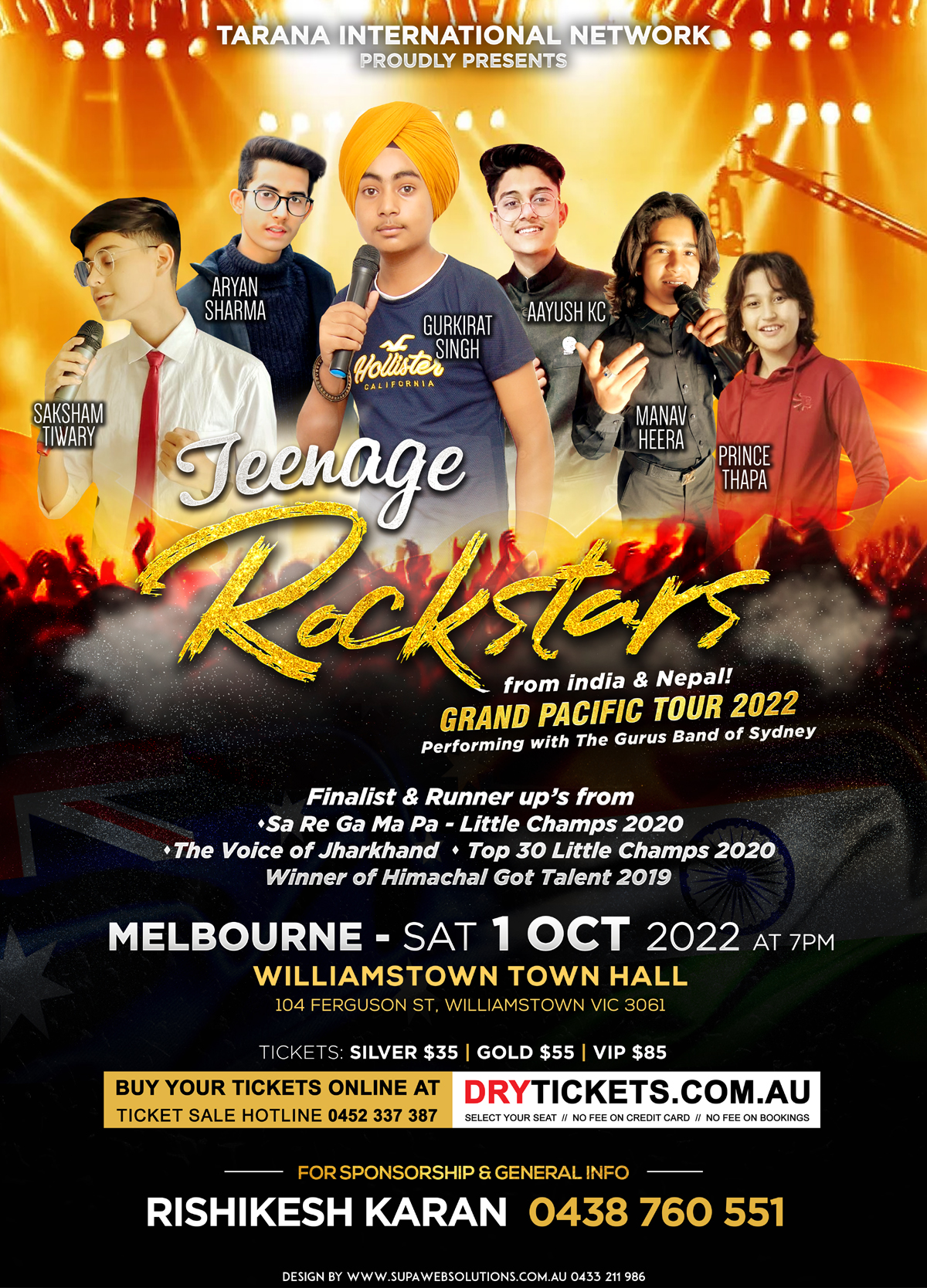 Teenage Rockstars Live In Concert Melbourne
