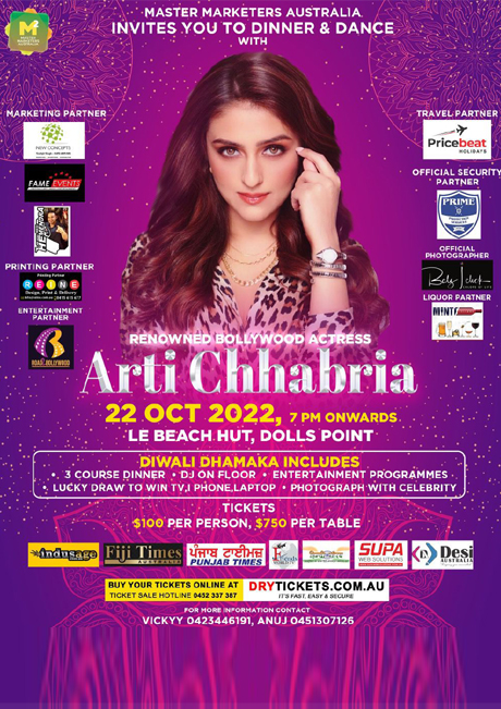 Dinner & Dance with Aarti Chhabria In Sydney