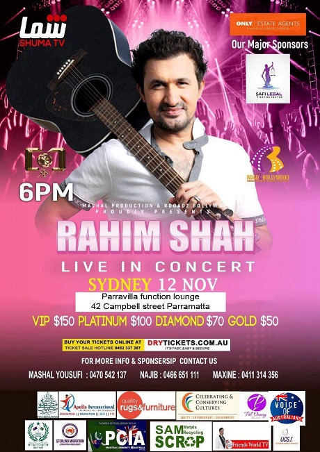Rahim Shah Live In Concert Sydney