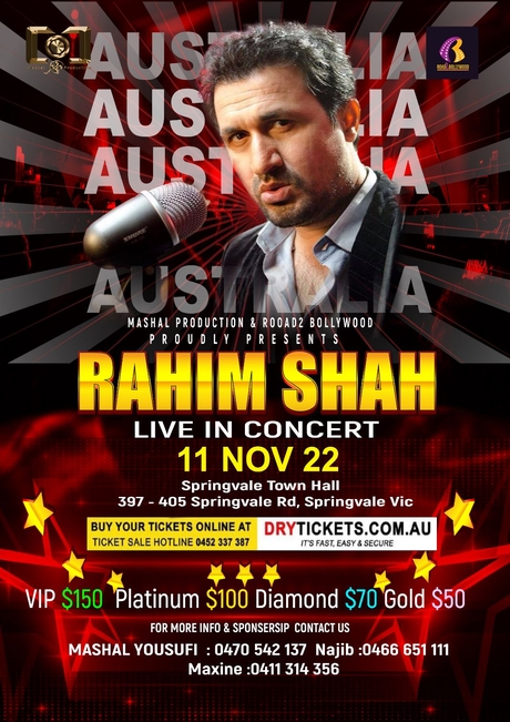 Rahim Shah Live In Concert Melbourne