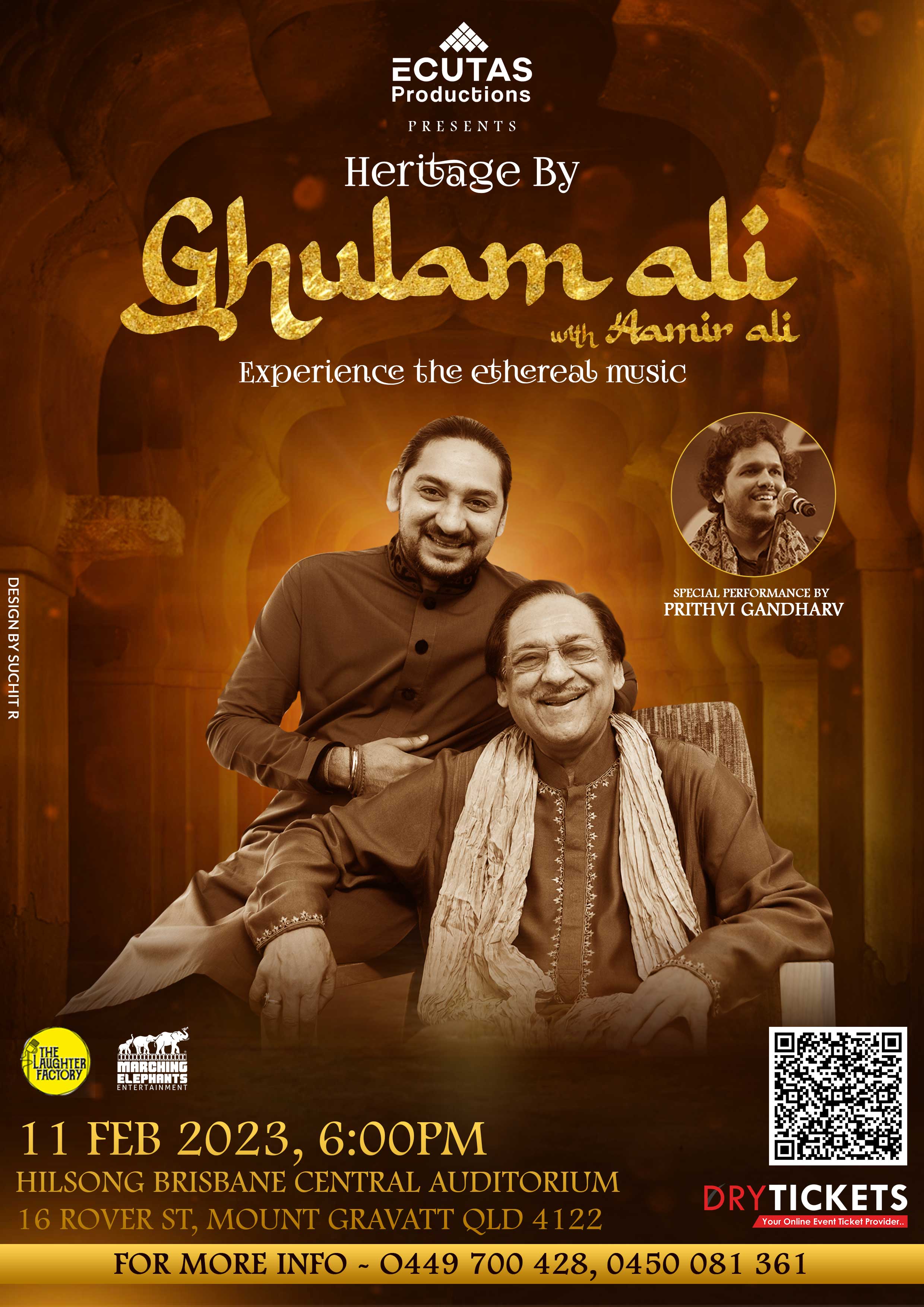 Heritage By Ghulam Ali, Experience the ethereal music Live In Concert Brisbane