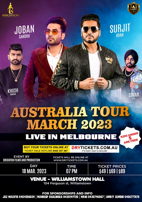 Surjit Khan and Joban Sandhu Live Show In Melbourne