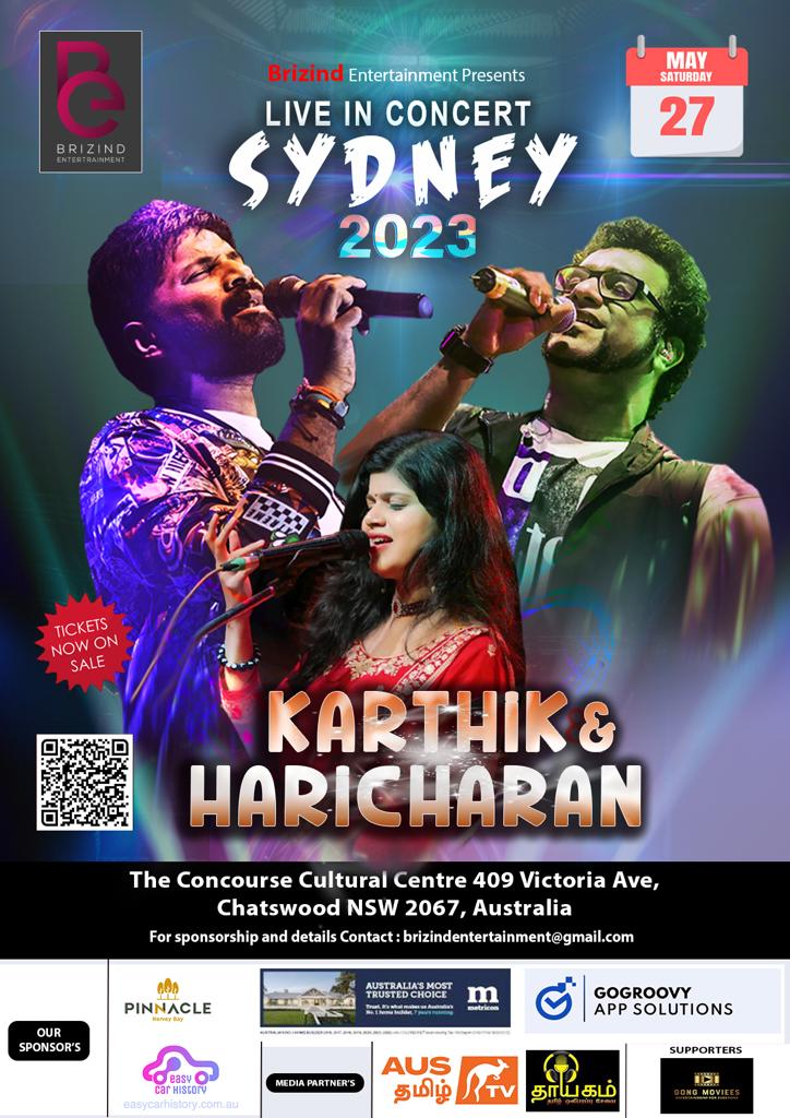 Karthik & Haricharan Live In Concert In Sydney