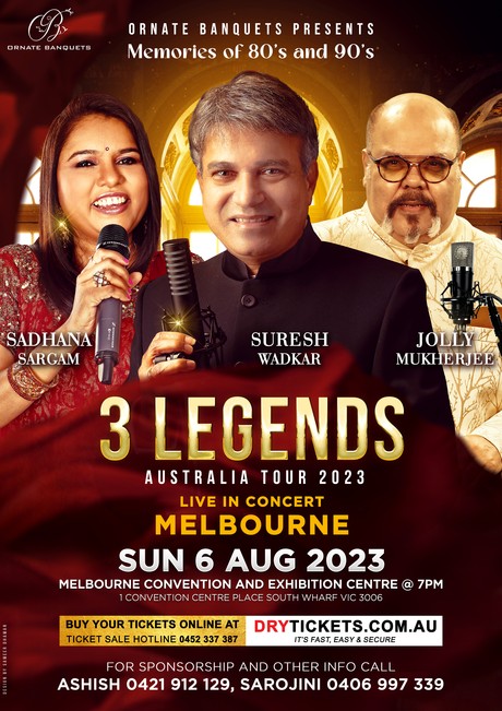 3 Legends of Bollywood Live In Concert Melbourne