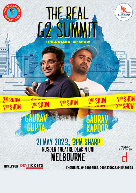 Gaurav Gupta & Gaurav Kapoor Live In Melbourne 2nd Show