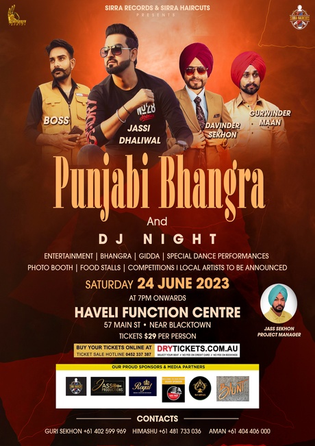 Punjabi Bhangra and DJ Night In Sydney