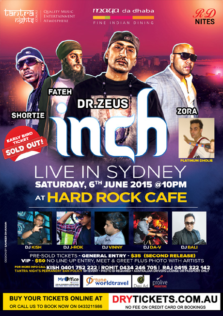 inch Live in Sydney