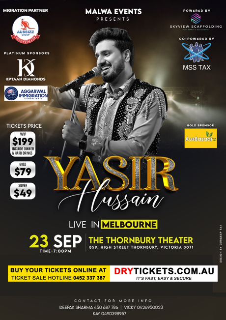 Yasir Hussain Live In Melbourne