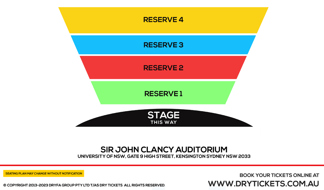 Thats So Viraj - With Friends A Live Comedy Show Sydney 2024 Seating Map