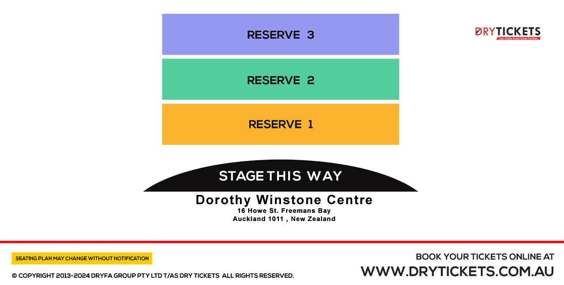 The Gujarati Comedy Factory Show In Auckland (NZ) 2025 Seating Map