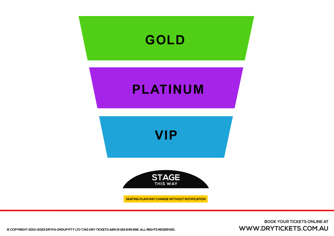 A Stand Up Comedy Show by Haseeb Khan - Live In Melbourne 2025 Seating Map