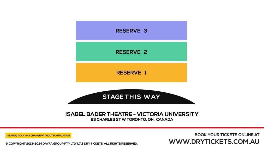 Aiyyo So Mini Things! with Shraddha Jain Live In Toronto (CA) 2nd Show 2025 Seating Map