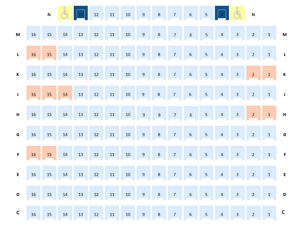 Girmit: The Fields of Sadness - Event Cinemas, Liverpool 17th May - Cinema 5 (Sydney) Seating Map